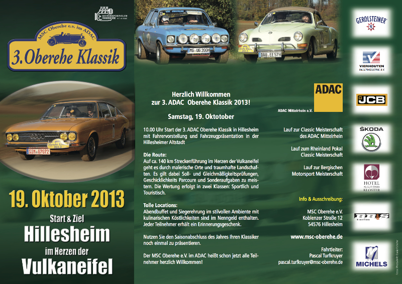 Oberehe Klassik 2013 Flyer
