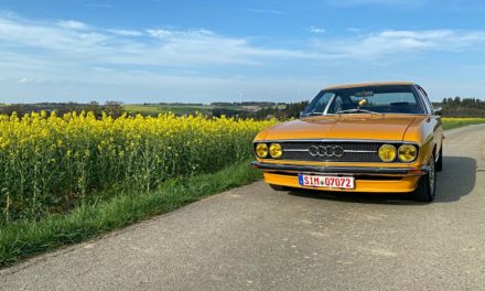 Das Audi 100 Coupe S „MrsOrangina“ im Jahr 2020