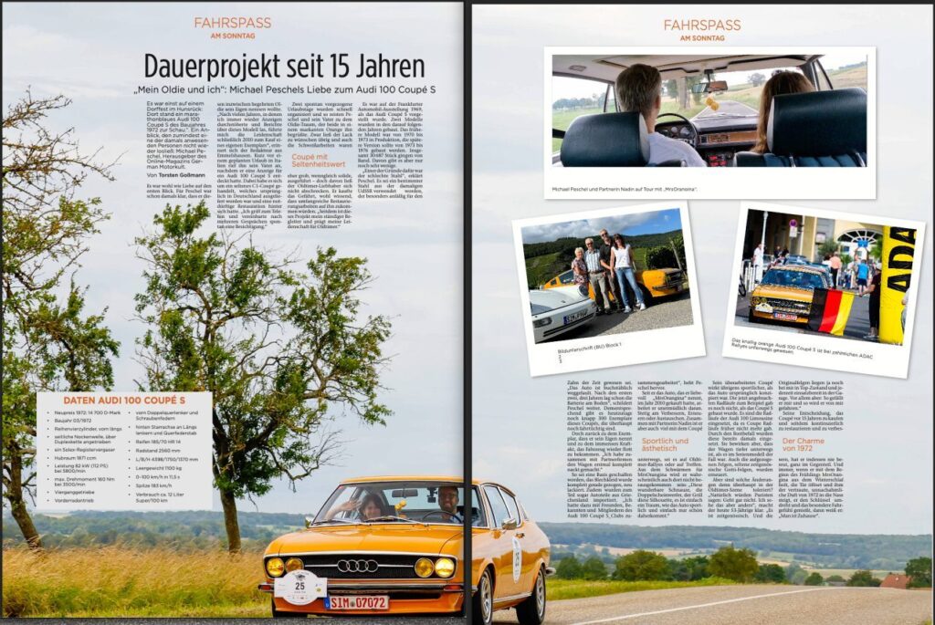 Audi 100 Coupe S Fuldaer Zeitung
